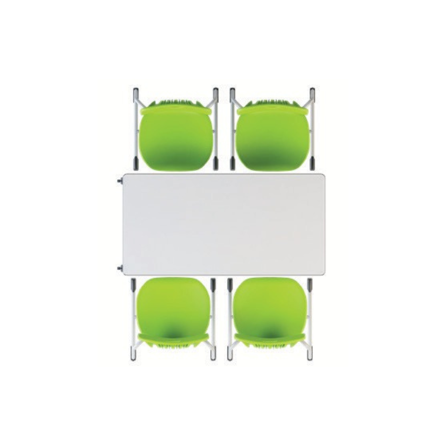 Masă dreptunghiulară modulară si colaborativă Esco Flexus Rectangle Table pentru clasele I-XII
