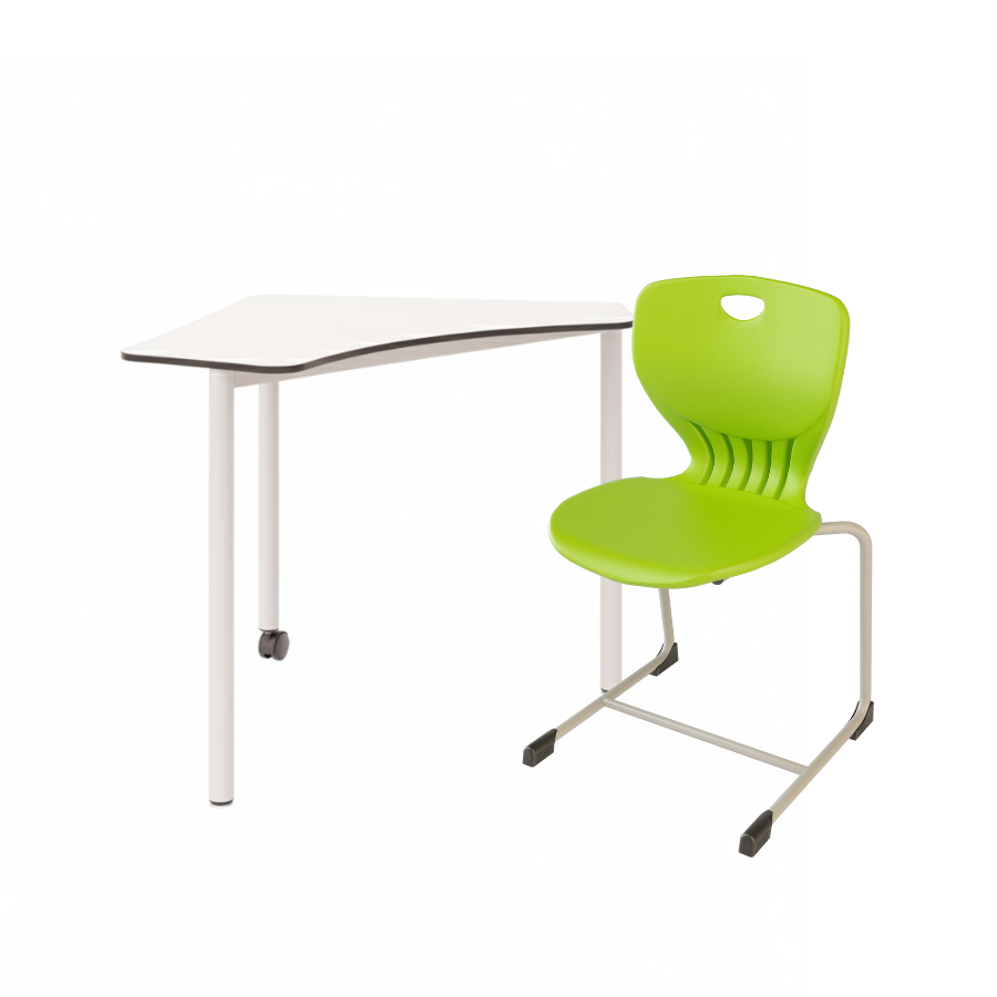 Set educațional modular masă si scaun Esco Flexus penru clasele I-XII