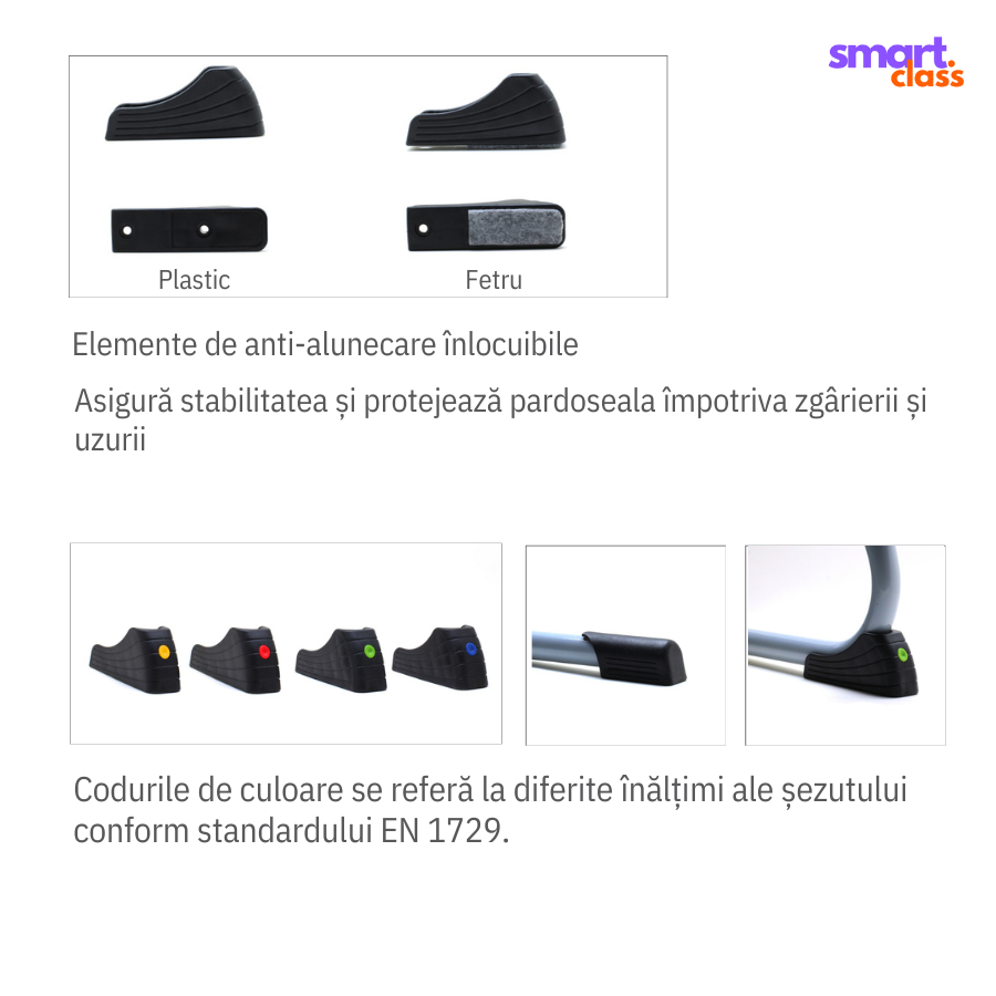 Scaun scolar ergonomic tip cantilever Esco Maxima – C clasele I-XII